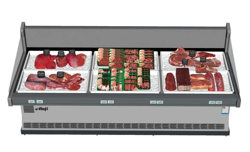 商用肉类冷藏展示柜冰柜家电SU模型 SU模型免费下载_sketchup模型