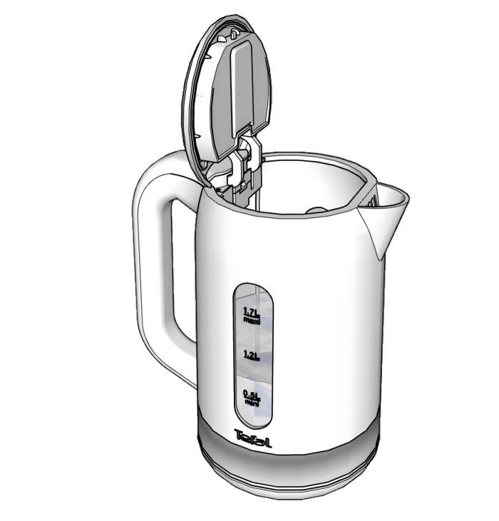 电热水壶烧水壶家电SU模型 SU模型免费下载_sketchup模型