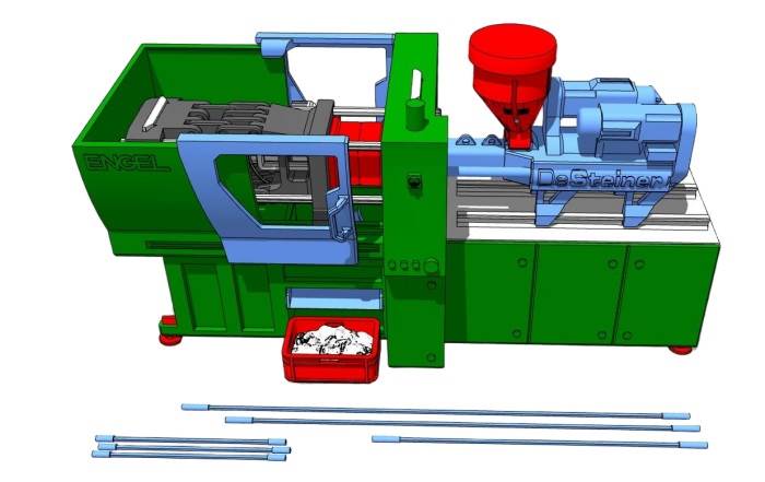 注塑机机械SU模型 SU模型免费下载_sketchup模型