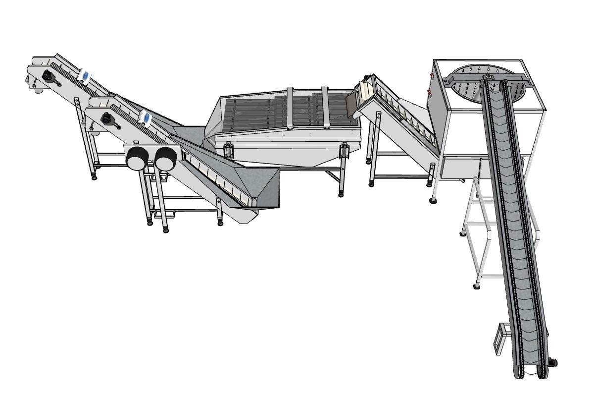 工业物料处理设备系统机械SU模型 SU模型免费下载_sketchup模型