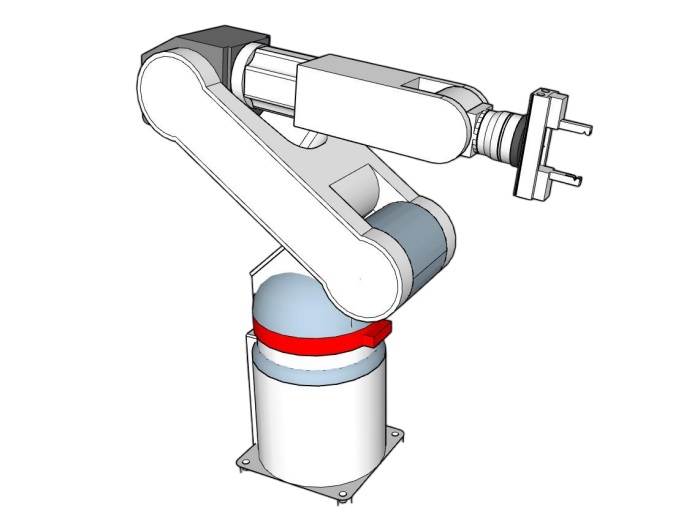 工业机械臂机械SU模型 SU模型免费下载_sketchup模型