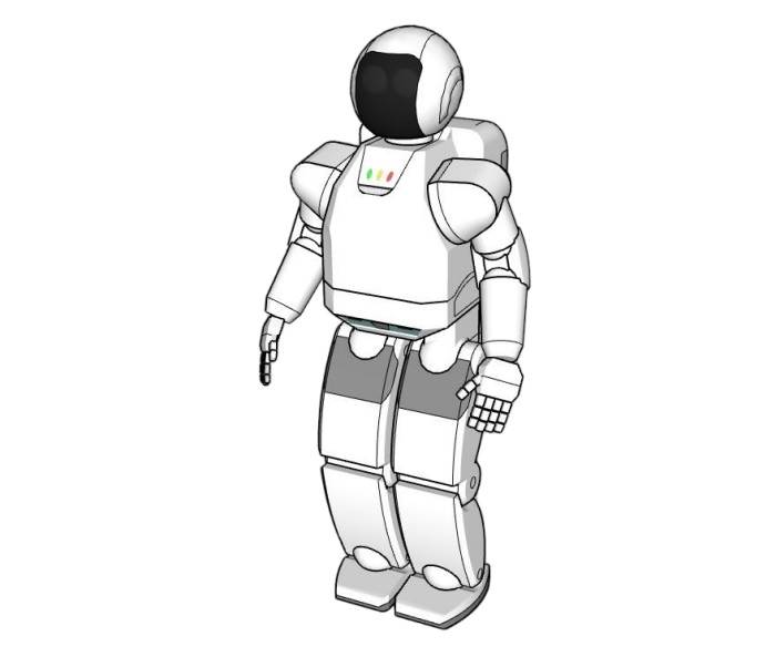 人形机器人机械SU模型 SU模型免费下载_sketchup模型