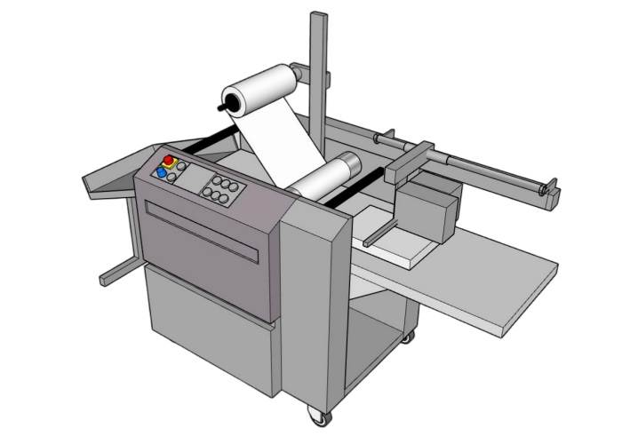 工业覆膜机机械SU模型 SU模型免费下载_sketchup模型