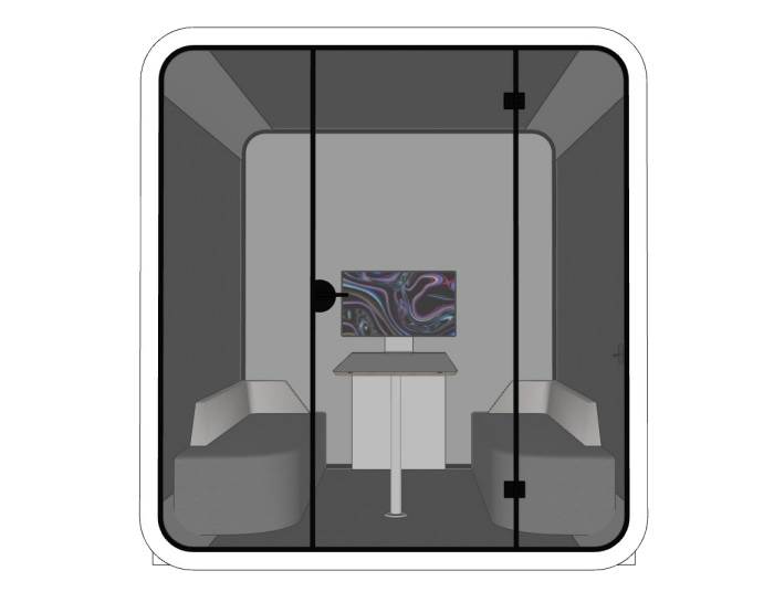 小型密闭洽谈室办公SU模型 SU模型免费下载_sketchup模型