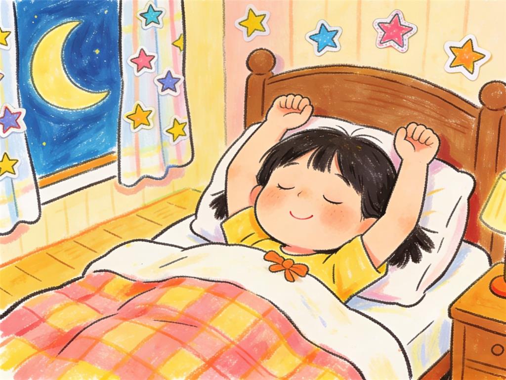 水彩画:为什么有的人睡觉爱举起双手? 水彩画高清JPG图片素材