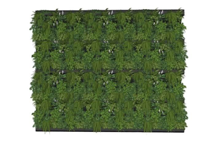 垂直绿化植物SU模型 SU模型免费下载_sketchup模型