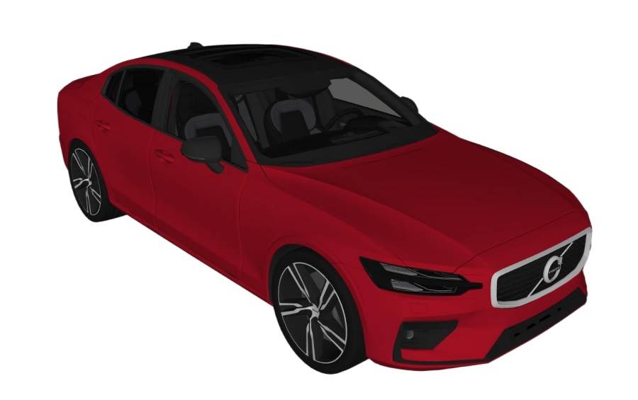 沃尔沃S60汽车交通SU模型 SU模型免费下载_sketchup模型