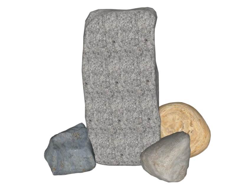 风景石刻字石景观SU模型 SU模型免费下载_sketchup模型