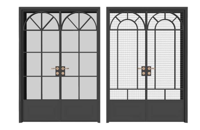 法式门玻璃门门窗SU模型 SU模型免费下载_sketchup模型