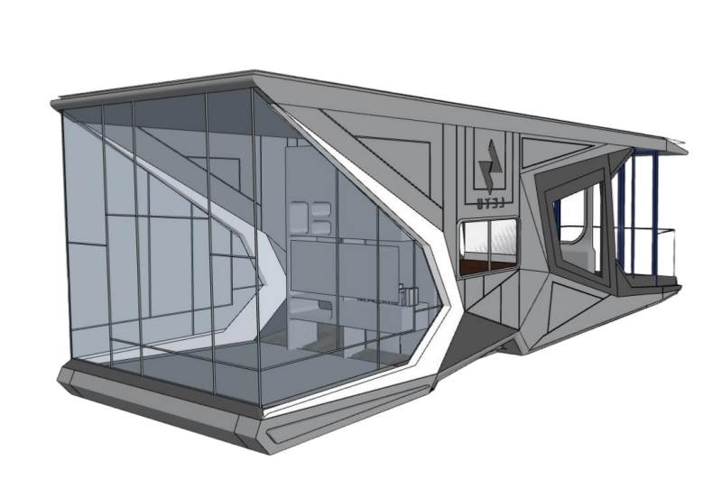 太空舱民宿建筑SU模型 SU模型免费下载_sketchup模型