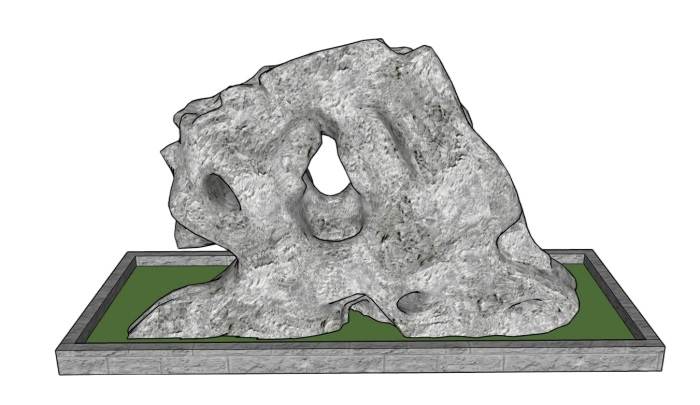珊瑚石太湖石景观石景观SU模型 SU模型免费下载_sketchup模型
