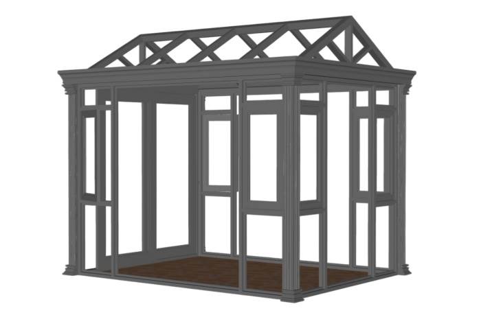 阳光房建筑SU模型 SU模型免费下载_sketchup模型