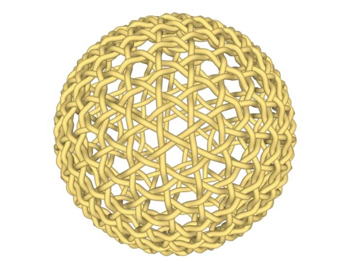 球形镂空工艺品装饰SU模型 SU模型免费下载_sketchup模型
