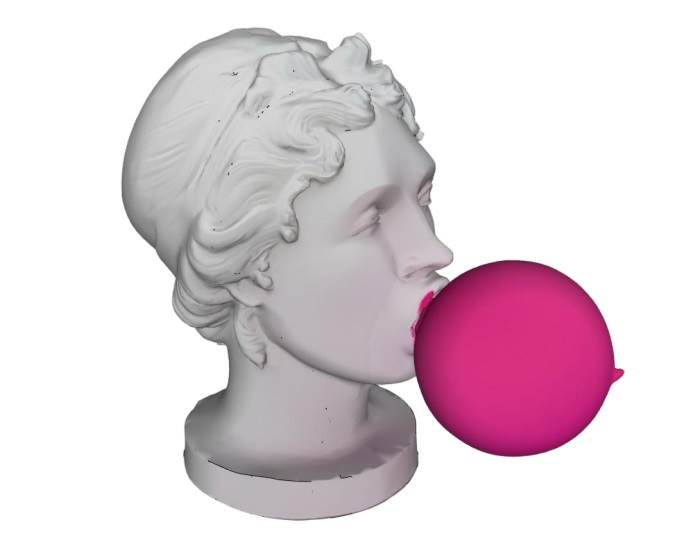 现代波普艺术风格吹气球雕塑装饰SU模型 SU模型免费下载_sketchup模型