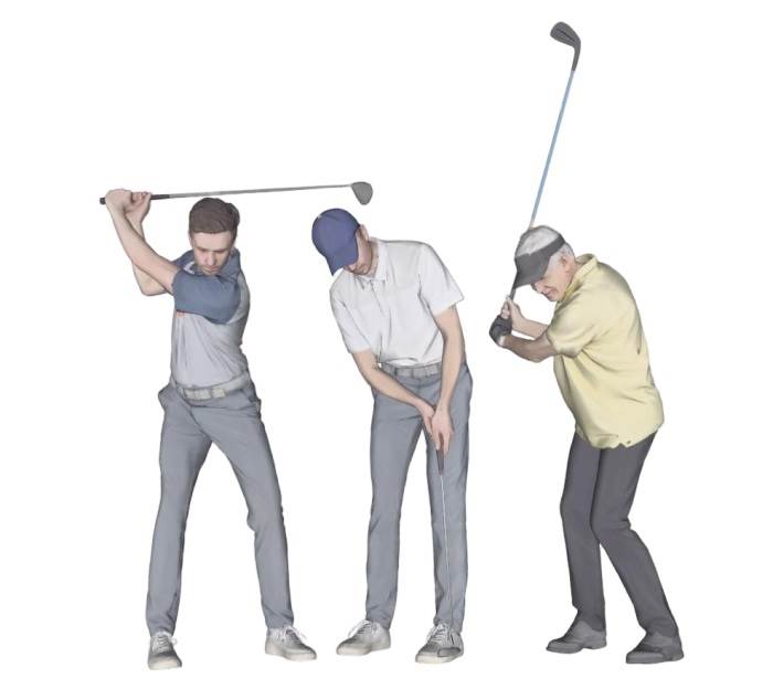 高尔夫打球人人物SU模型 SU模型免费下载_sketchup模型