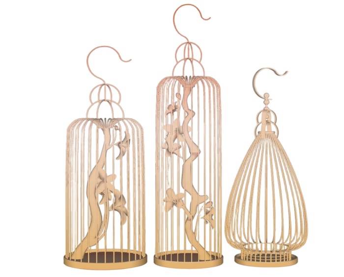 装饰鸟笼摆件装饰SU模型 SU模型免费下载_sketchup模型