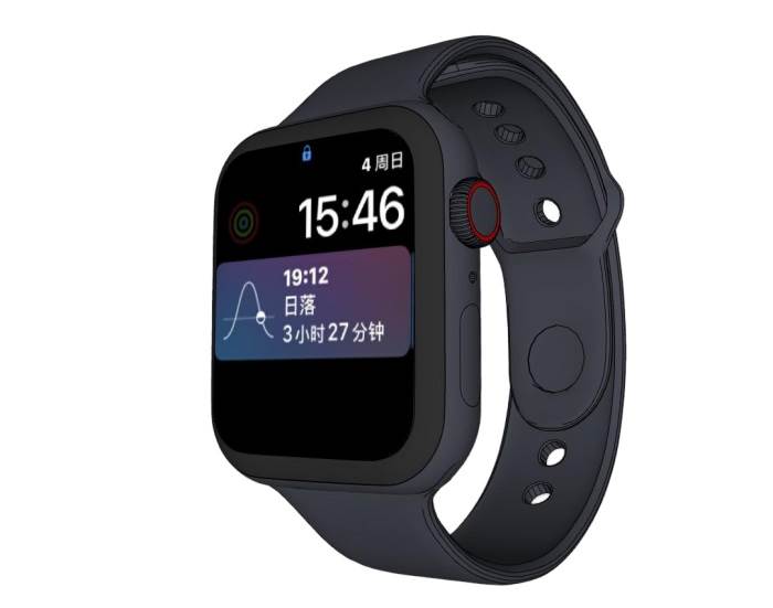 电子手表装饰SU模型 SU模型免费下载_sketchup模型