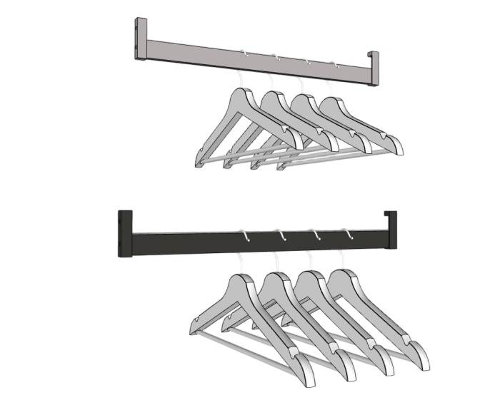 衣柜里的衣架五金件装饰SU模型 SU模型免费下载_sketchup模型