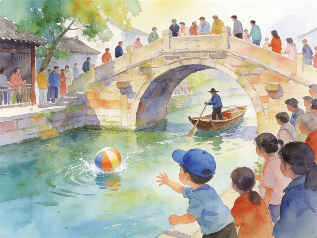 水彩画:“捅娄子”的人却意外带火了一座城 水彩画高清JPG图片素材