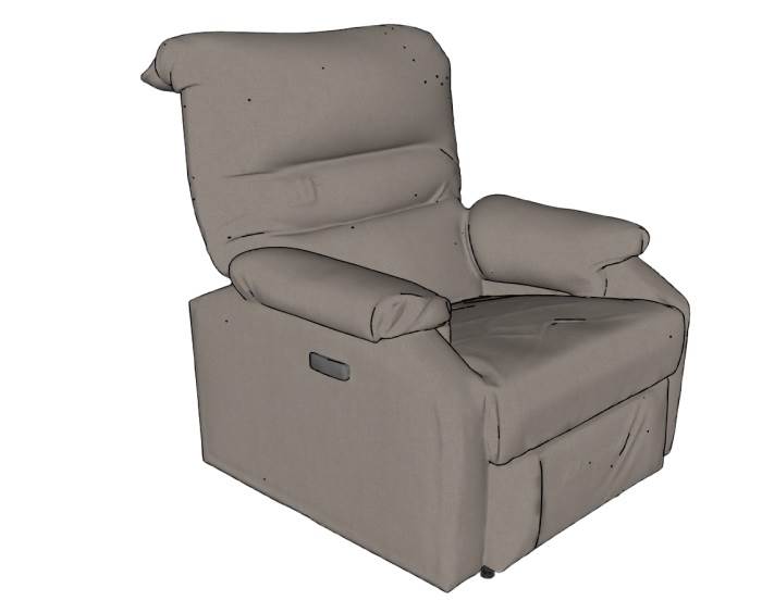 单人沙发SU模型 SU模型免费下载_sketchup模型