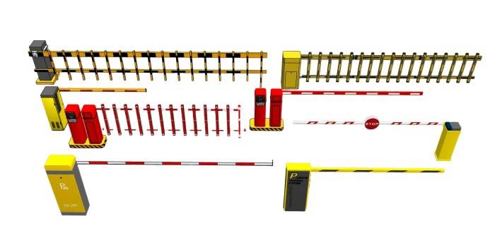 收费杆道闸机交通SU模型 SU模型免费下载_sketchup模型