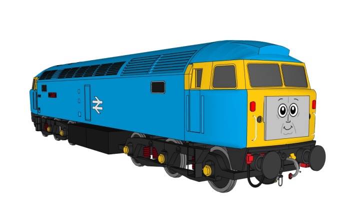 托马斯卡通小火车交通SU模型 SU模型免费下载_sketchup模型