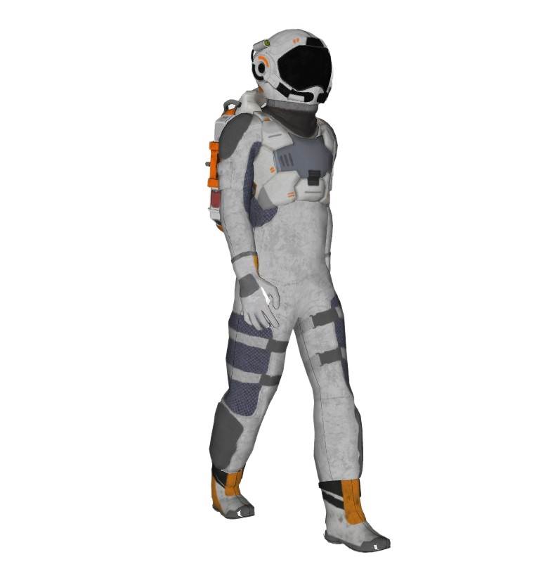 太空人宇航员人物SU模型 SU模型免费下载_sketchup模型