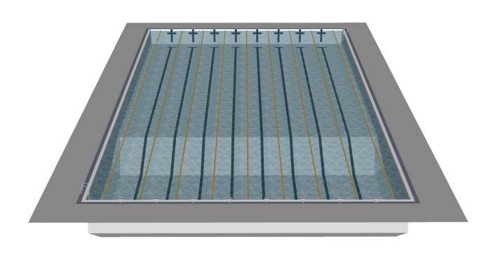 多人组游泳池体育SU模型 SU模型免费下载_sketchup模型