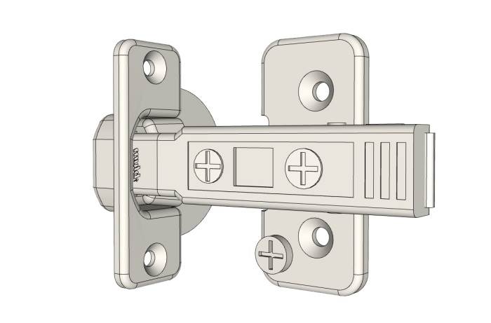 铰链五金件 SU模型免费下载_sketchup模型