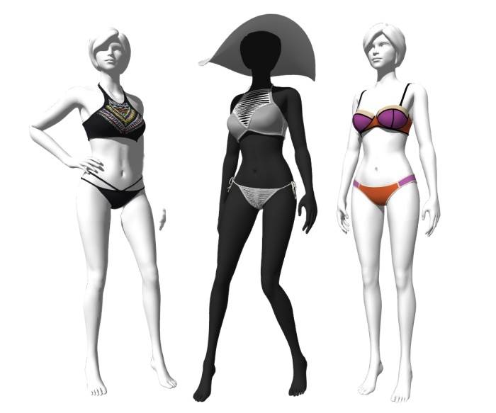 内裤内衣假人模特服饰SU模型 SU模型免费下载_sketchup模型