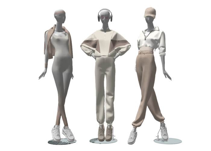 服装店假人模特服饰SU模型 SU模型免费下载_sketchup模型