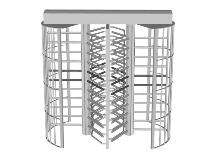 人行通道闸机全高闸 SU模型免费下载_sketchup模型