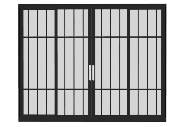 阳台门移门玻璃门门窗SU模型 SU模型免费下载_sketchup模型