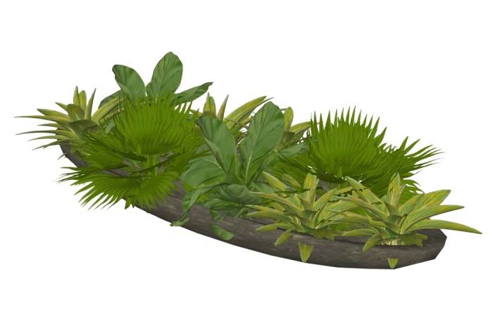 桌上植物花盆摆件装饰SU模型 SU模型免费下载_sketchup模型