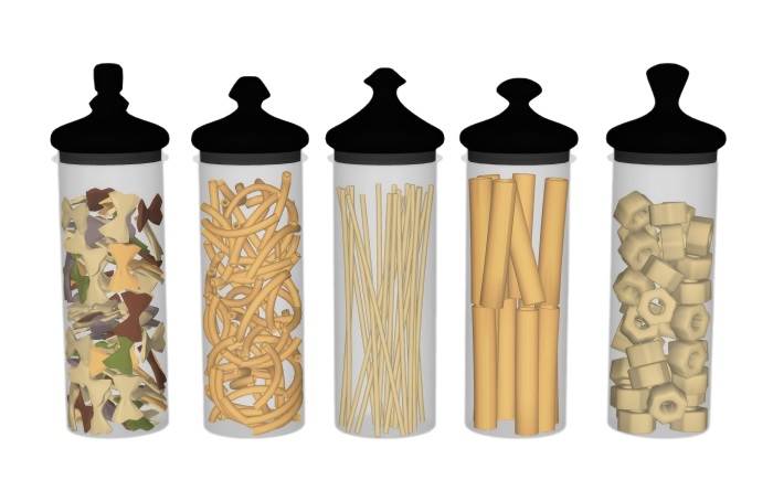 密封干货储物罐厨房SU模型 SU模型免费下载_sketchup模型