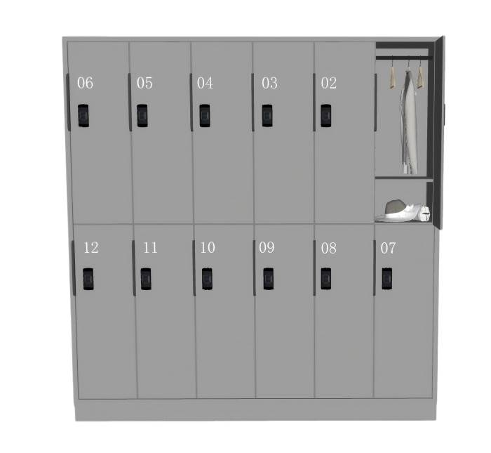 公共储物柜柜子SU模型 SU模型免费下载_sketchup模型