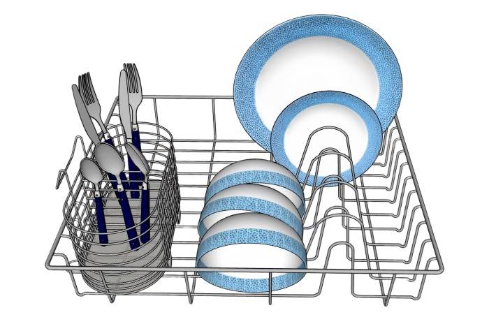 厨具晾碗沥水架厨房SU模型 SU模型免费下载_sketchup模型