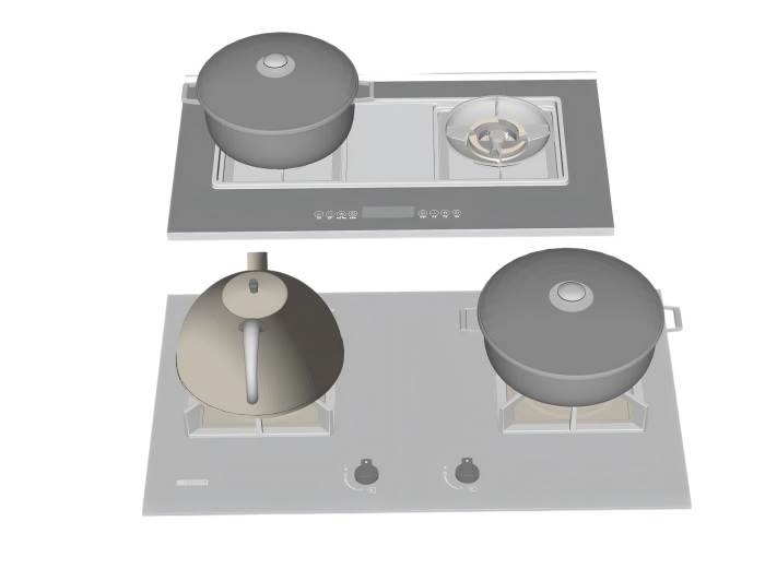 燃气灶厨房SU模型 SU模型免费下载_sketchup模型