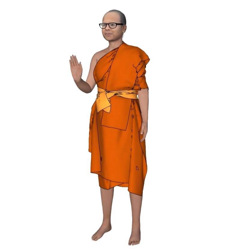 印度和尚人物SU模型 SU模型免费下载_sketchup模型