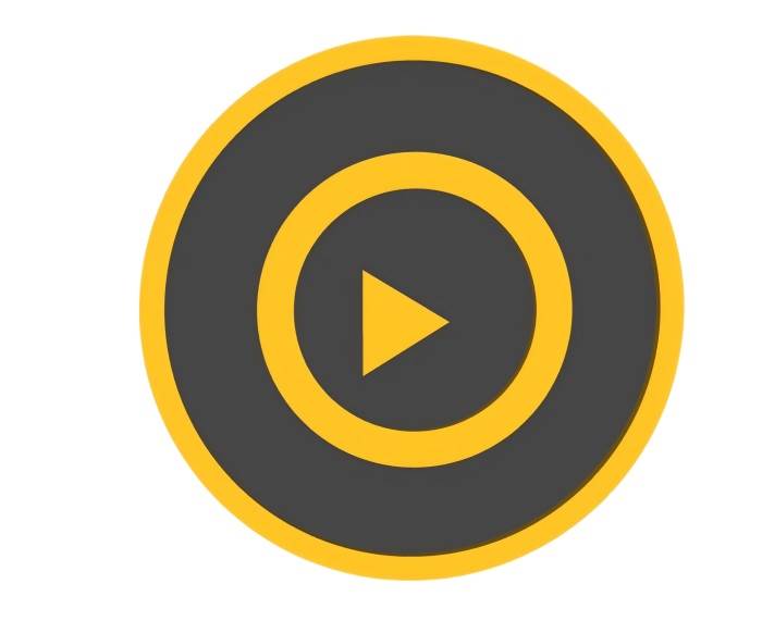 黄色播放器logo标志装饰SU模型 SU模型免费下载_sketchup模型