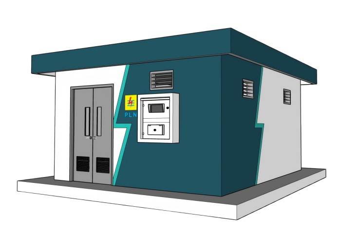 配电房 SU模型免费下载_sketchup模型