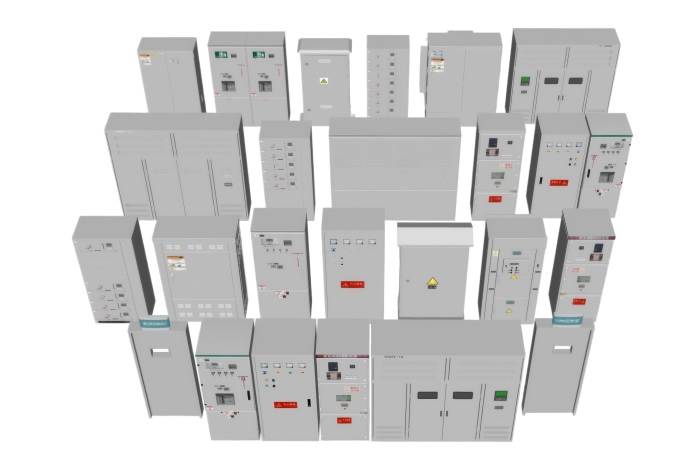 配电房的配电箱配电柜 SU模型免费下载_sketchup模型