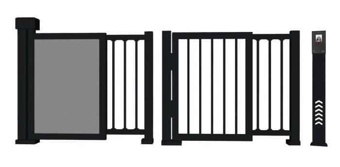 小区闸门铁闸门门窗SU模型 SU模型免费下载_sketchup模型