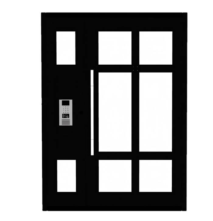 单元门门窗SU模型 SU模型免费下载_sketchup模型