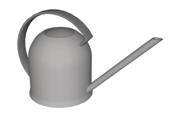 园艺浇水壶装饰SU模型 SU模型免费下载_sketchup模型