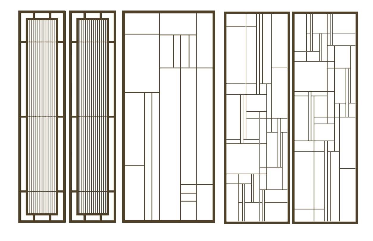 CNC装饰板隔断屏风装饰SU模型 SU模型免费下载_sketchup模型