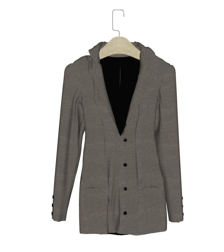 女装外套和内搭服饰SU模型 SU模型免费下载_sketchup模型