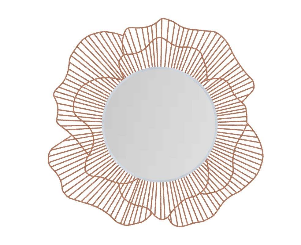 多层花瓣状的镂空镜子装饰SU模型 SU模型免费下载_sketchup模型