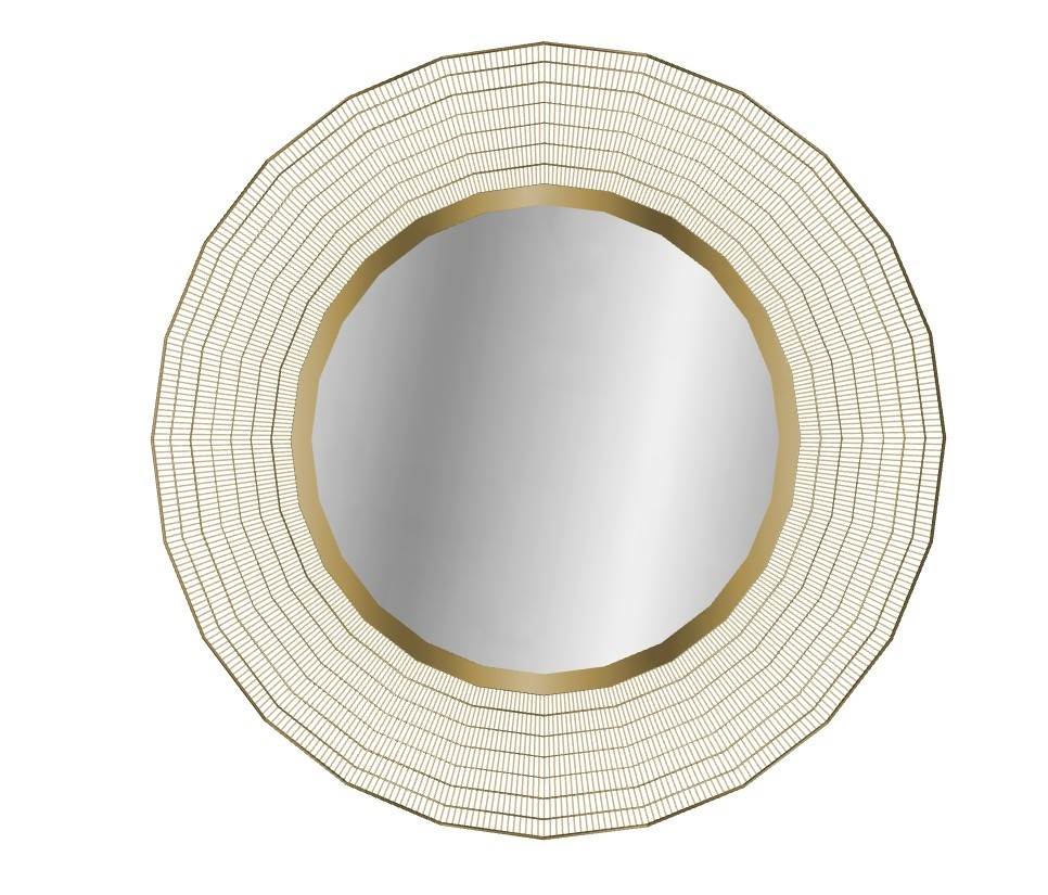 轻奢风格的圆形装饰镜子mirror装饰SU模型 SU模型免费下载_sketchup模型
