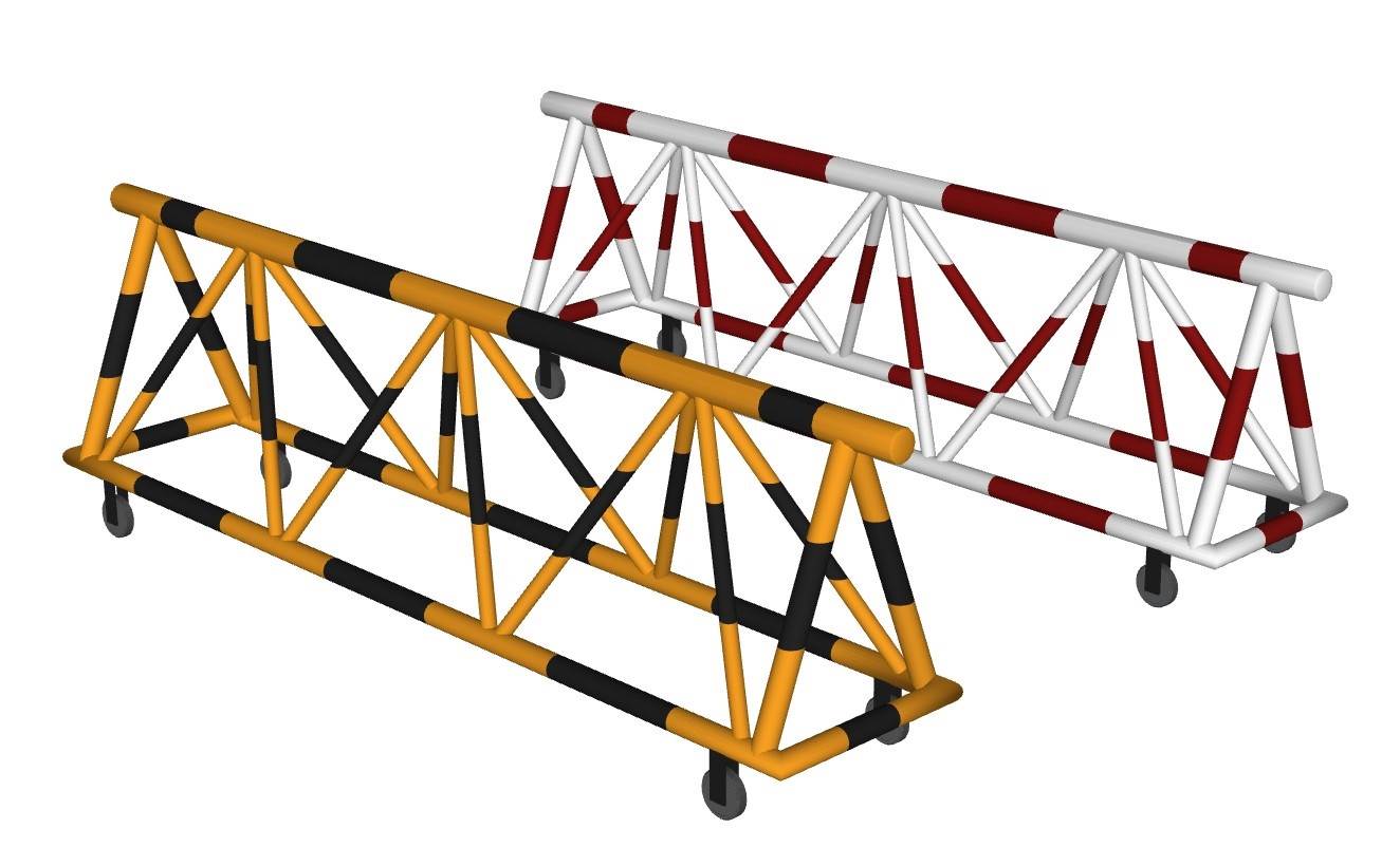 安全拒马施工设施交通SU模型 SU模型免费下载_sketchup模型